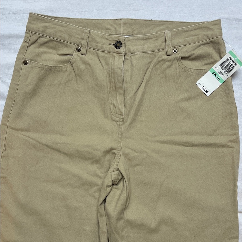NWT Charter Club Tan Size 8Petite Pants